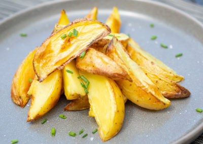 Oven-fried Potato spears