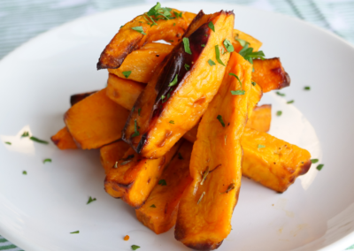 Roasted Sweet Potato Spears